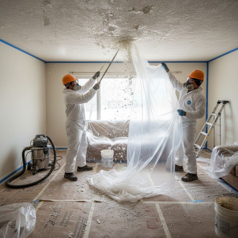 Local Popcorn Ceiling Testing pros at work